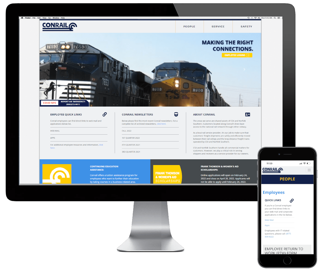 Responsive Website | CONRAIL