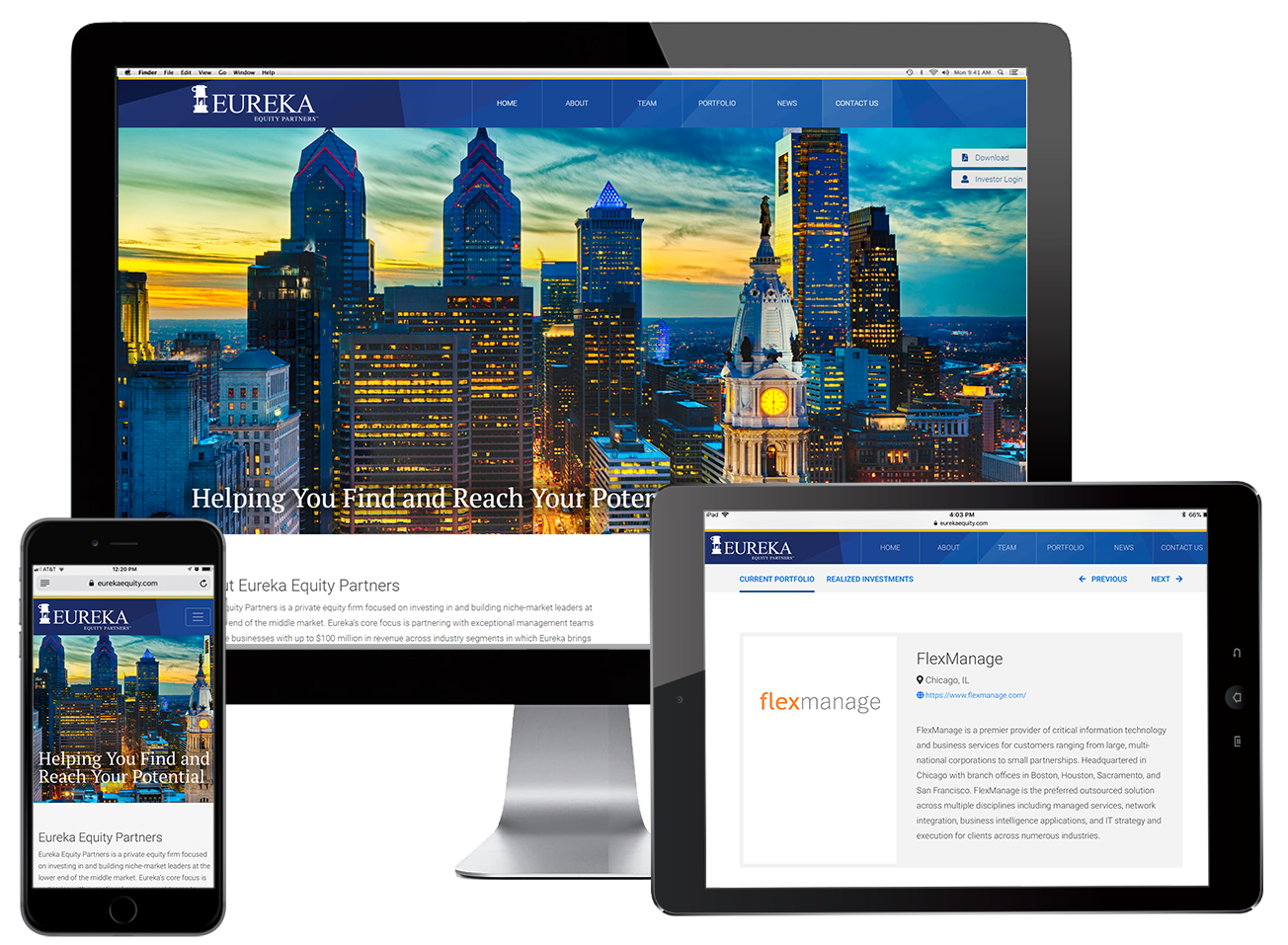 Responsive Web Design | Private Equity Firm